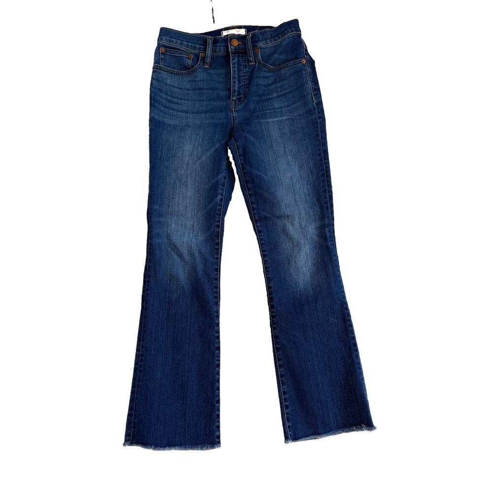 Madewell Jeans Women’s 26 Blue Cali Demi-Boot Seamed Back Bootcut Stretch Denim